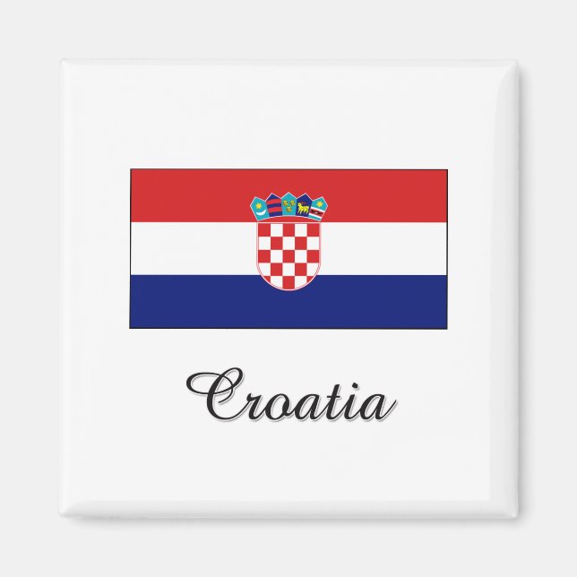 Croatia Flag Design Magnet (Front)