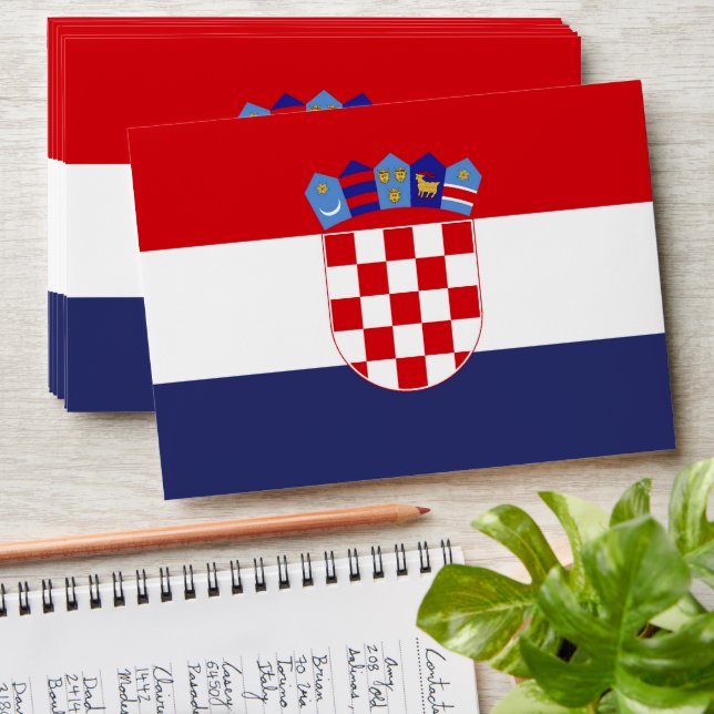 Croatia flag envelope (Stacked)