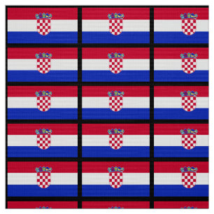 Croatia Flag Fabric