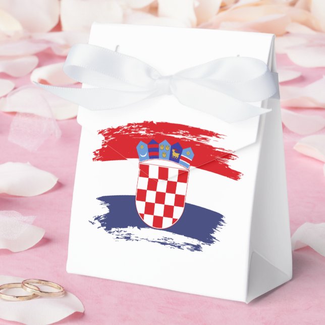 Croatia flag favor box (Wedding)