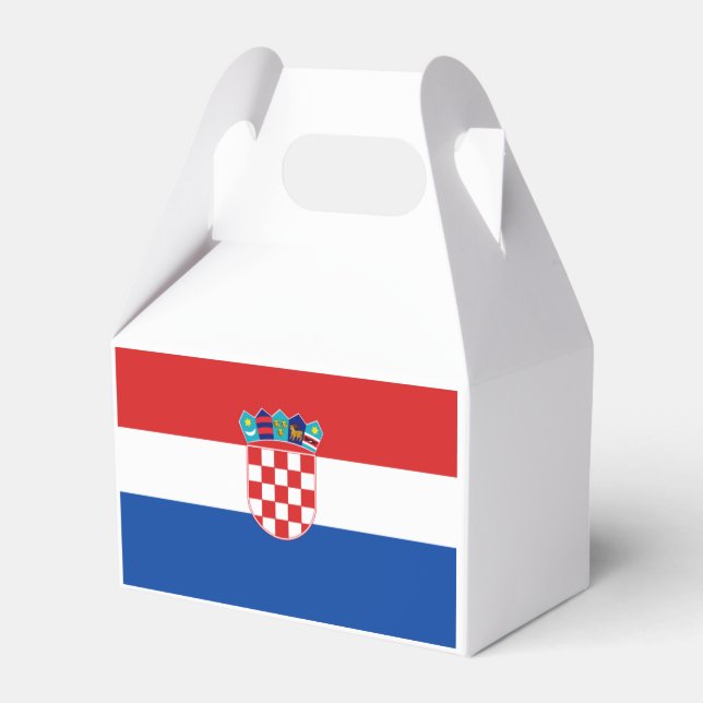 Croatia Flag Favor Box (Back Side)