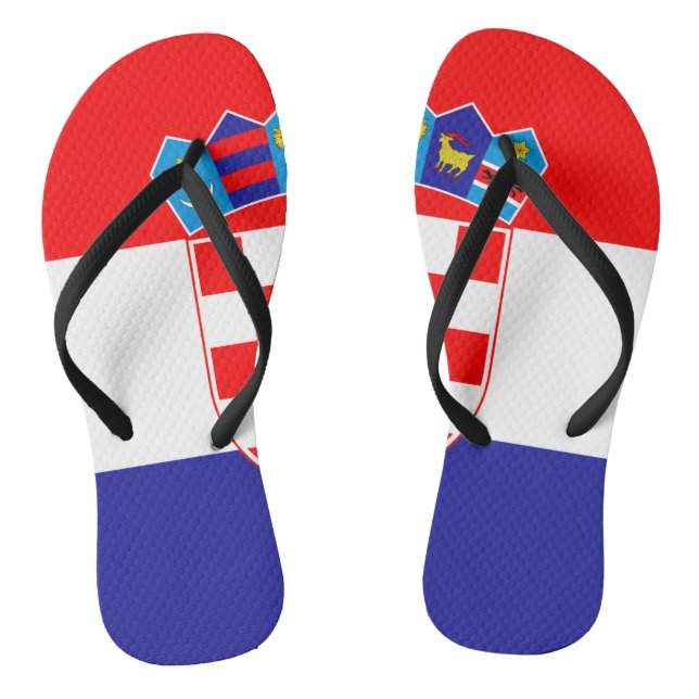 Croatia flag flip flops (Footbed)