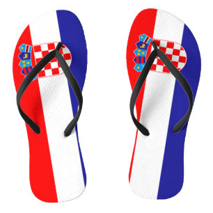 Croatia Flag Flip Flops