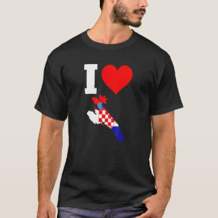 Croatia Flag for Rab I Love Rab T-Shirt