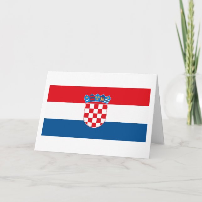 Croatia Flag Greeting Card (Front)