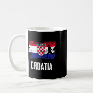 Croatia Flag Jersey Croatian Soccer Team Croatian Coffee Mug