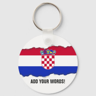 Croatia Flag Keychain