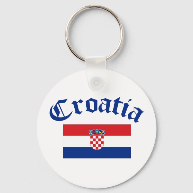 Croatia Flag Keychain (Front)