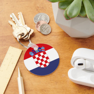 Croatia flag keychain