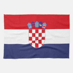Croatia flag kitchen towel