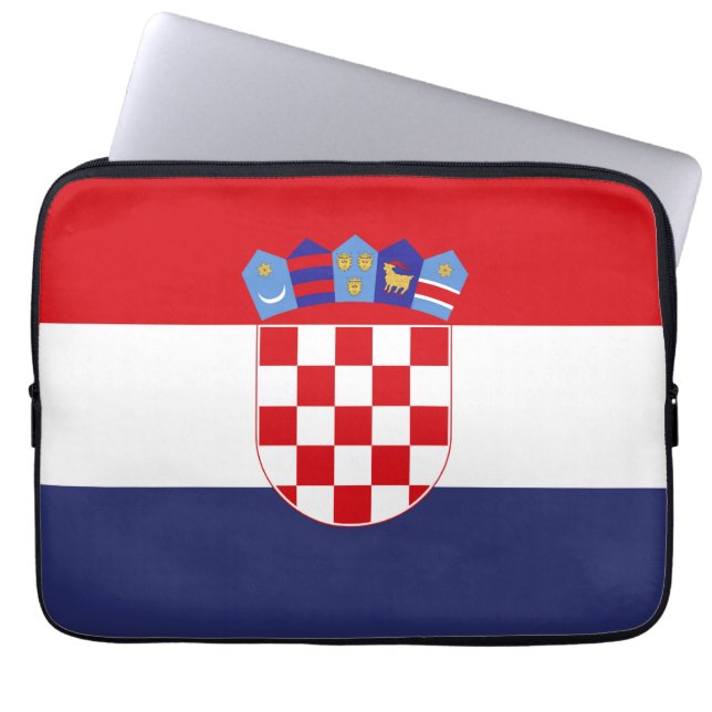 Croatia flag laptop sleeve (Front)