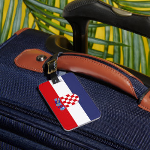 Croatia flag luggage tag