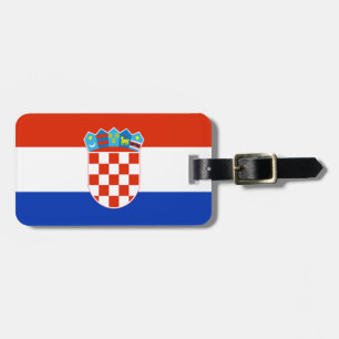 Croatia flag luggage tag