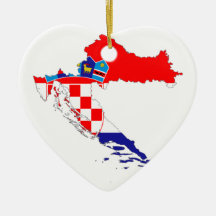 Croatia Flag Map