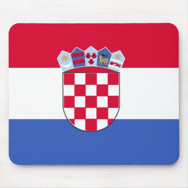 Croatia Flag Mousepad (Front)