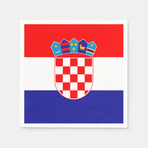 Croatia flag napkin