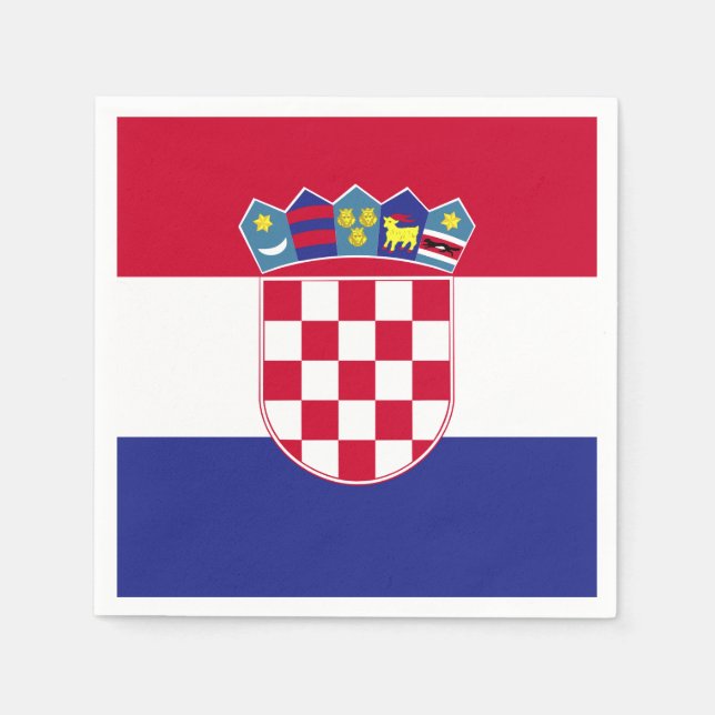 Croatia Flag Napkin (Front)