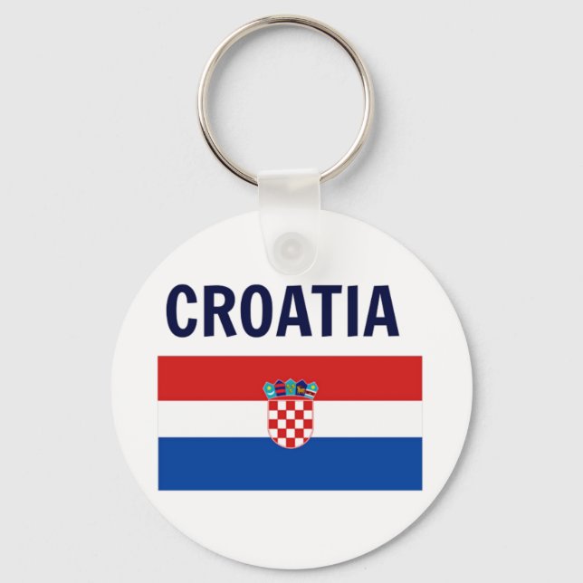 Croatia - Flag of Croatia Keychain (Front)
