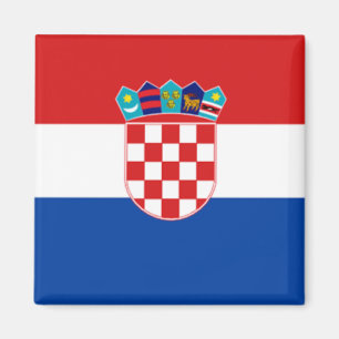 Croatia: Flag of Croatia Magnet