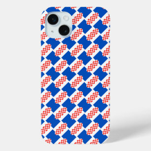 Croatia flag pattern iPhone 15 mini case