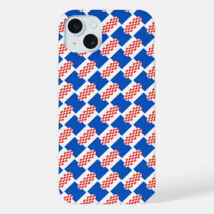 Croatia flag pattern iPhone 15 plus case