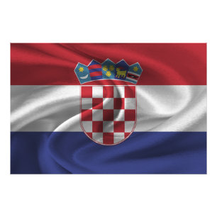Croatia Flag Photo Print