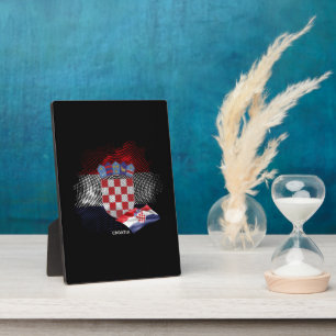 Croatia flag plaque