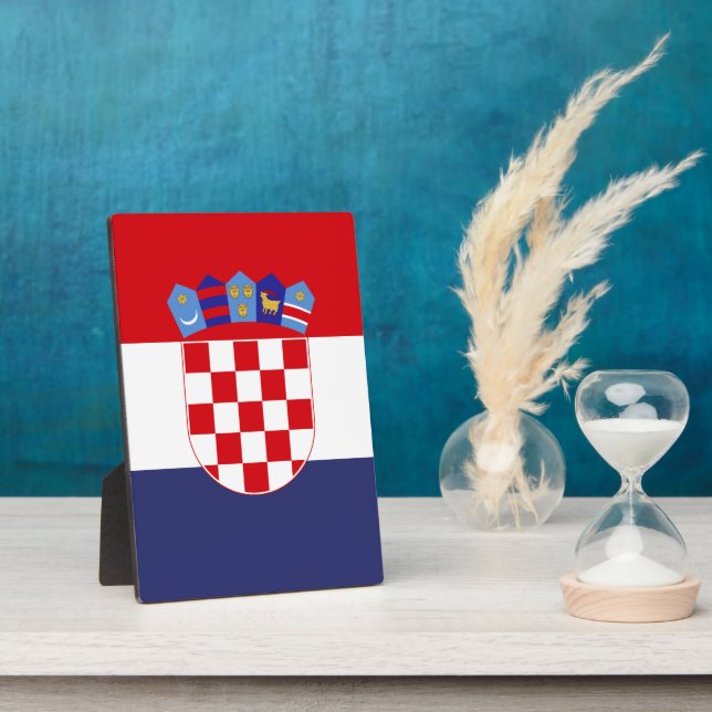 Croatia flag plaque (Side)