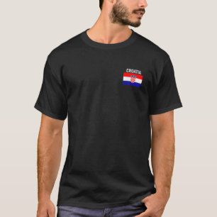 Croatia Flag Pocket Croatian Family Roots Men Wome T-Shirt