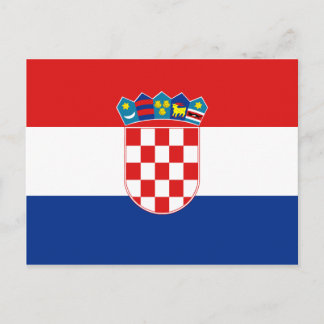 Croatia Flag Postcard