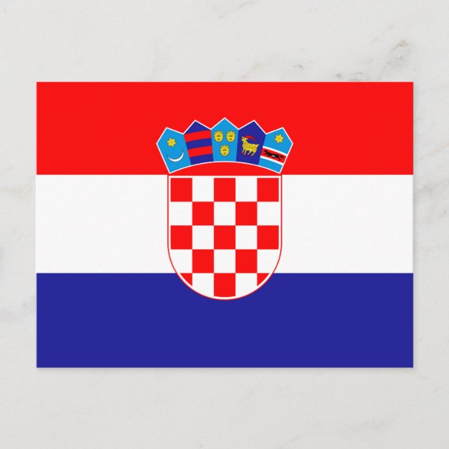 Croatia Flag Postcard (Front)