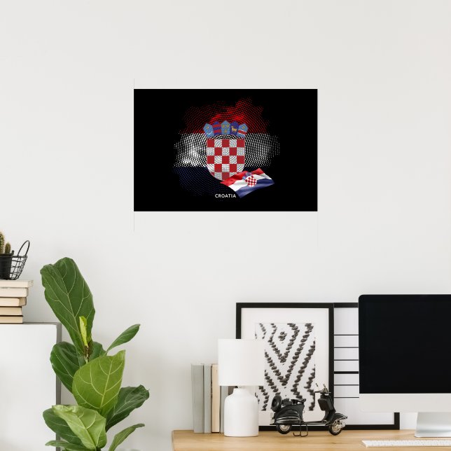 Croatia flag poster (Home Office)