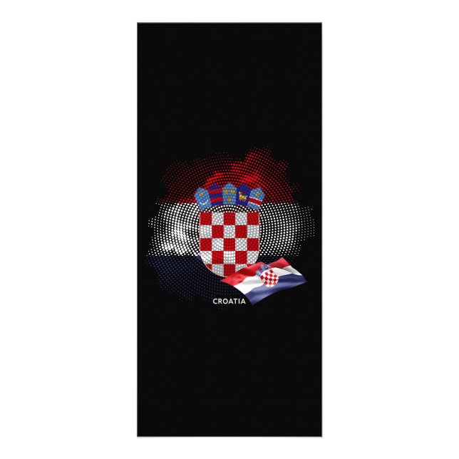 Croatia flag rack card (Front)
