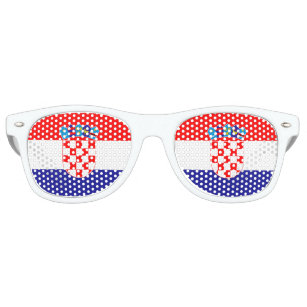 Croatia Flag Retro Sunglasses