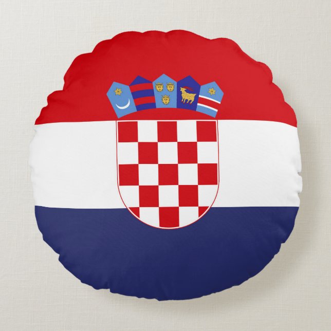 Croatia flag round pillow (Front)