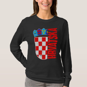 Croatia Flag Soccer Jersey Hrvatska Nogomet T-Shirt