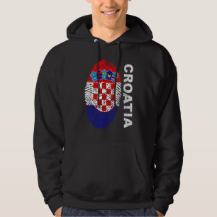 Croatia Flag Soccer  Sport Football Fan Supporters Hoodie