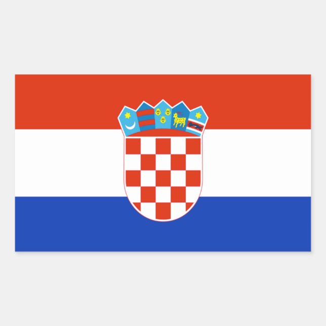 Croatia Flag Sticker (Front)