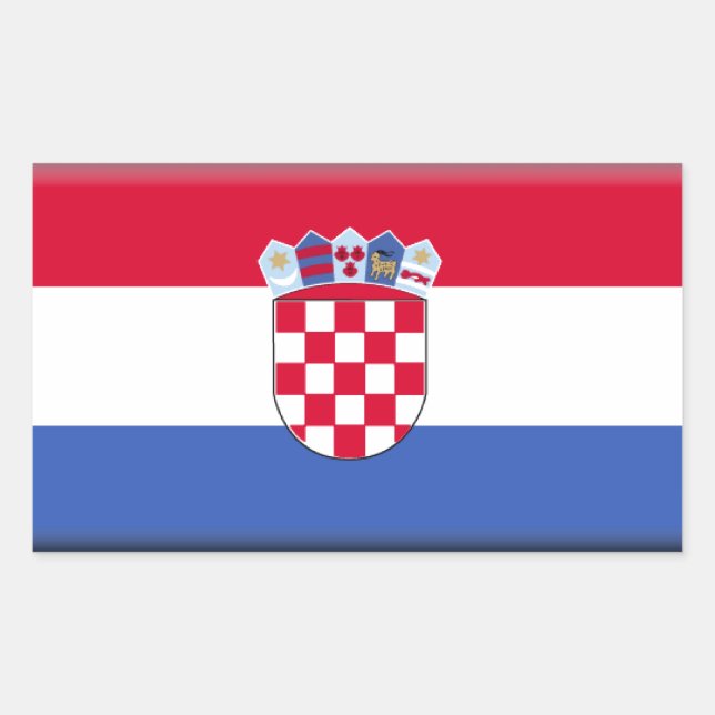 Croatia Flag Sticker (Front)