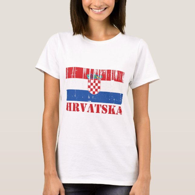 Croatia Flag T-Shirt (Front)