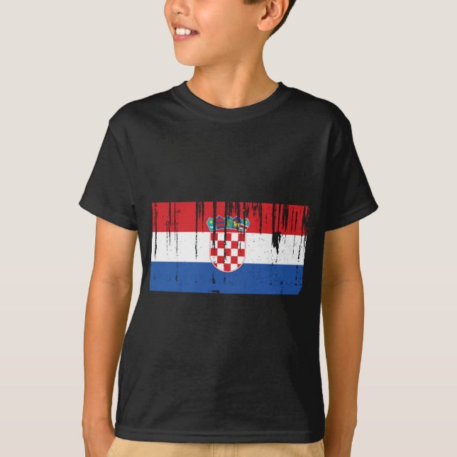 Croatia Flag T-Shirt (Front)