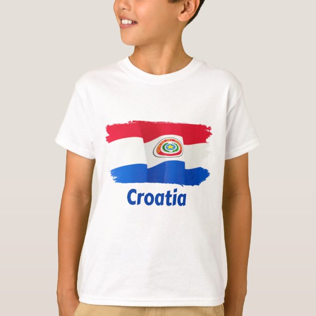 Croatia Flag T-Shirt (Front)