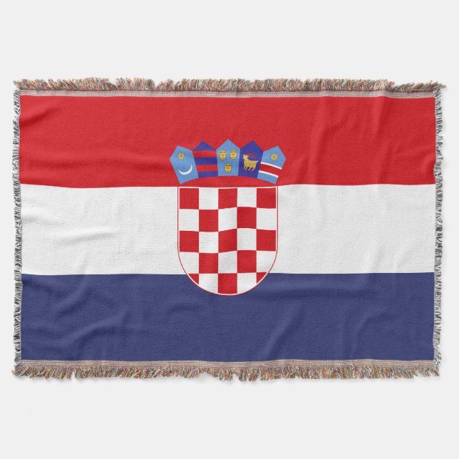 Croatia flag throw blanket (Front)