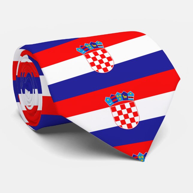 Croatia Flag Tie (Rolled)
