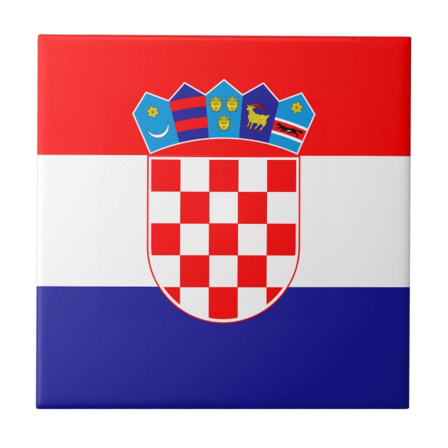 Croatia Flag Tile (Front)