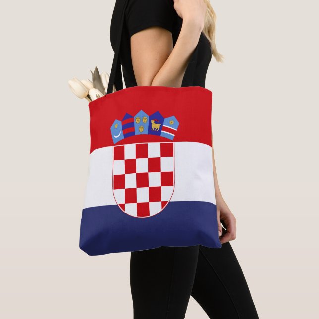 Croatia flag tote bag (Close Up)