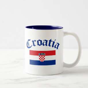 Croatia Flag Two-Tone Coffee Mug