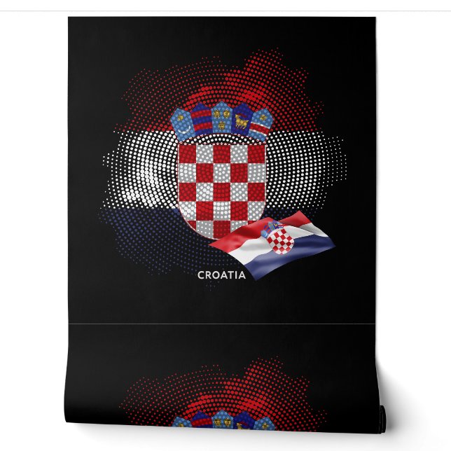 Croatia flag wallpaper (Unrolling)