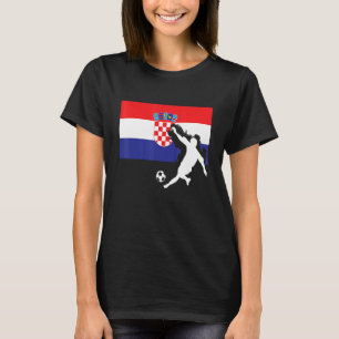Croatia Flag with Soccer Player T-Shirt