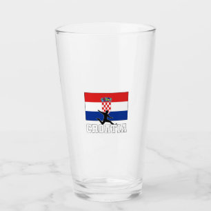 Croatia Football Soccer National Team Glass